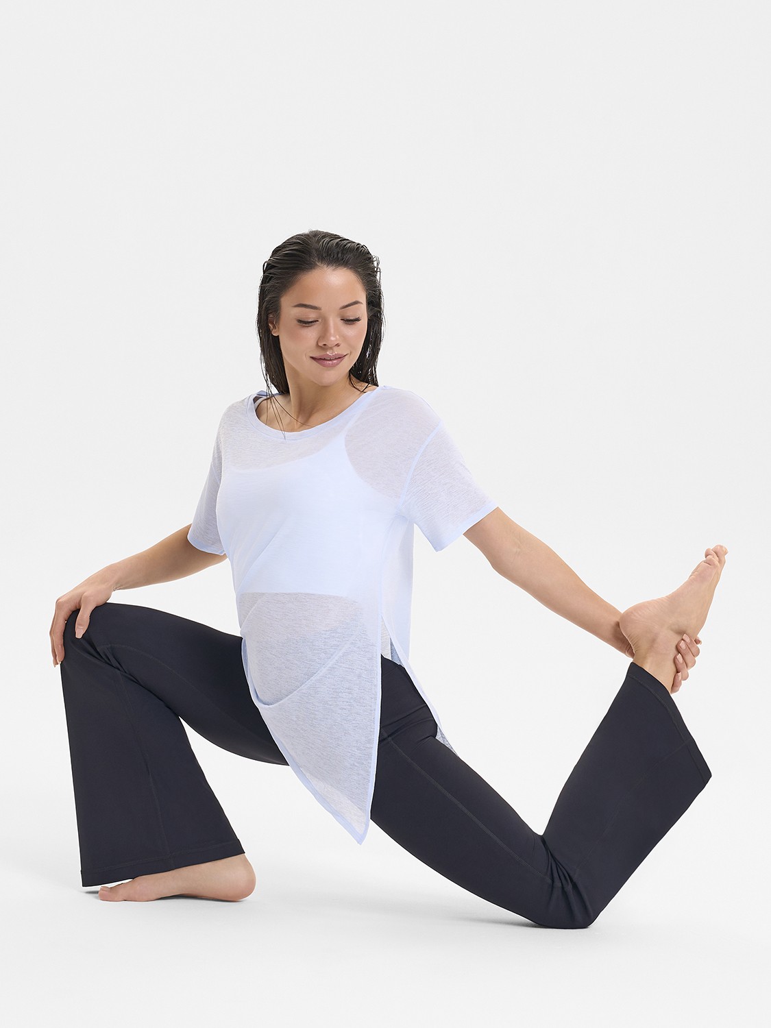 Футболка удлиненная ассиметричная